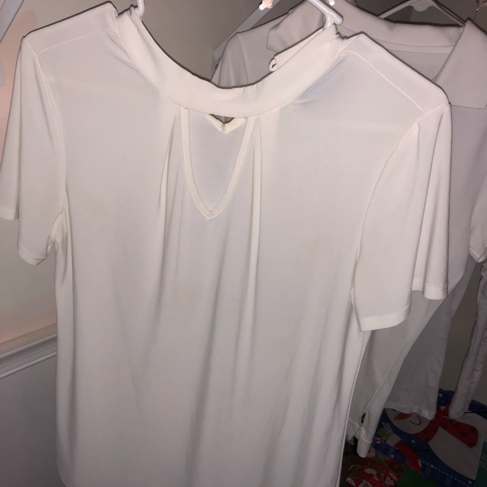 simple white elegant blouse